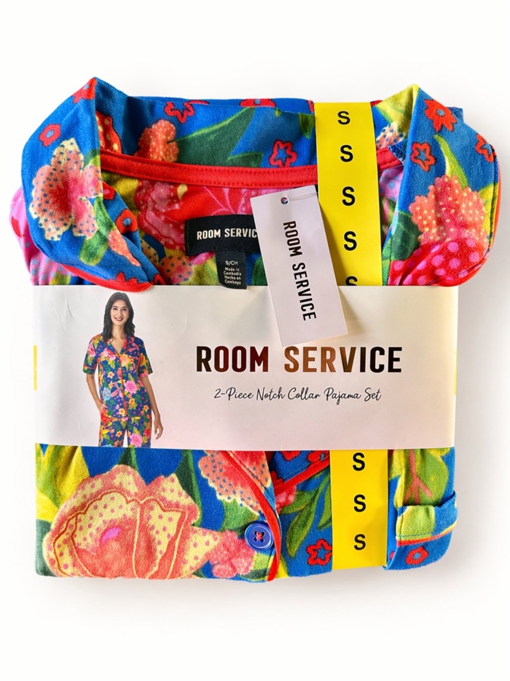 Room Service 2-Piece Pajama Set – Size Small – NEW 💙🌸